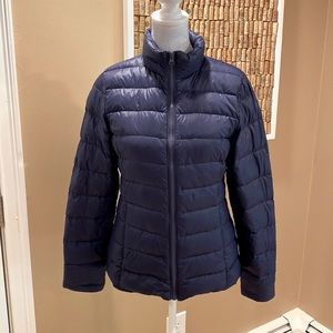 J. McLaughlin Deep Blue Quilted Puffer Jacket